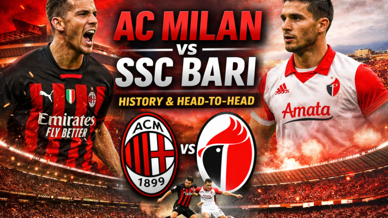 AC Milan vs SSC Bari: Full Timeline, Head-to-Head Stats, and Historic Matches