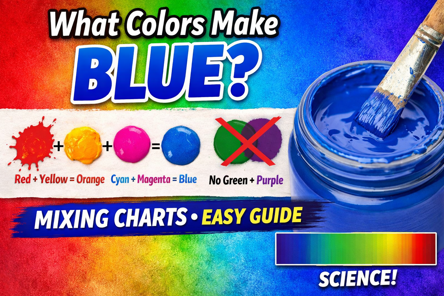 What Colors Mixed Together Will Make Blue? (Complete Guide with Charts, Science & Real Data)