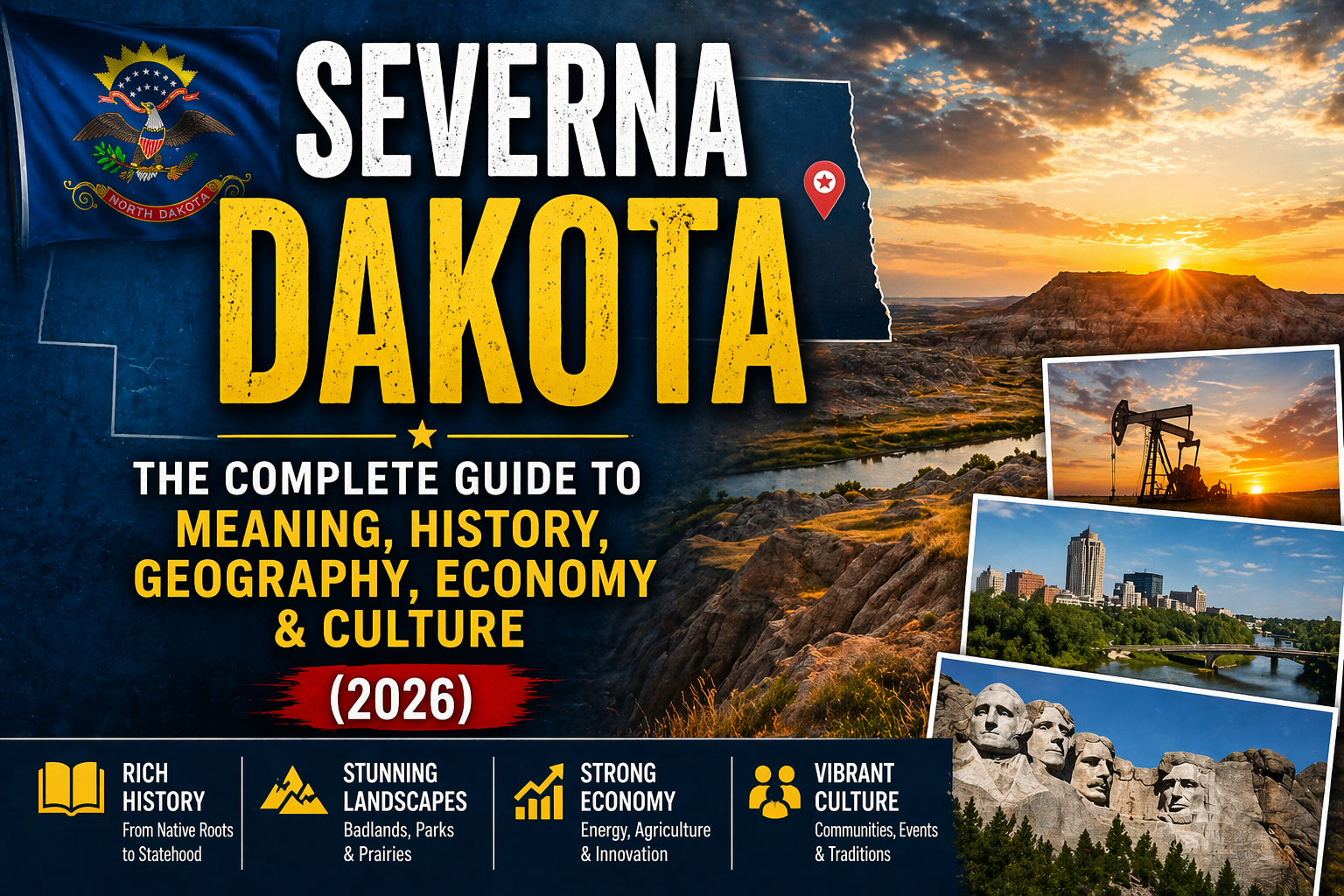 Severna Dakota: The Complete Guide to Meaning, History, Geography, Economy & Culture (2026)