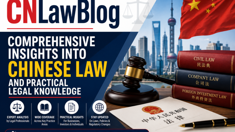 CNLawBlog: Your Complete Guide to Understanding Chinese Law, Policy, and Legal Practice