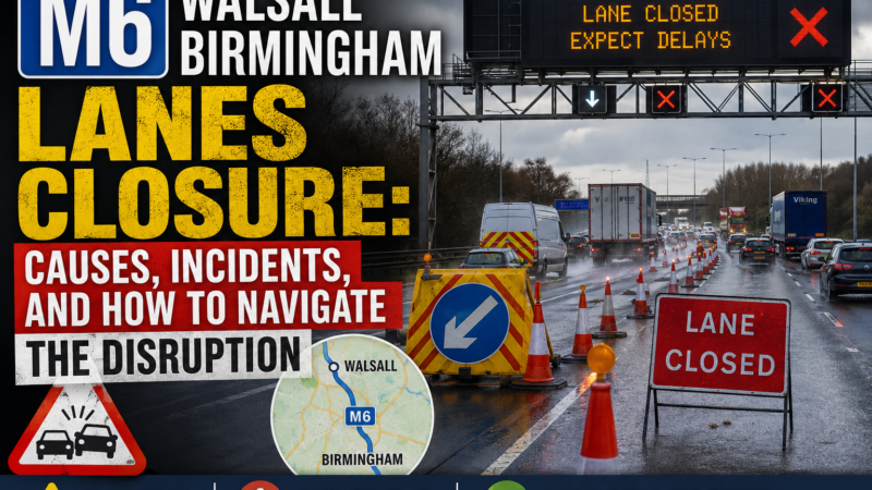 M6 Walsall Birmingham Lanes Closure: Causes, Incidents, and How to Navigate the Disruption