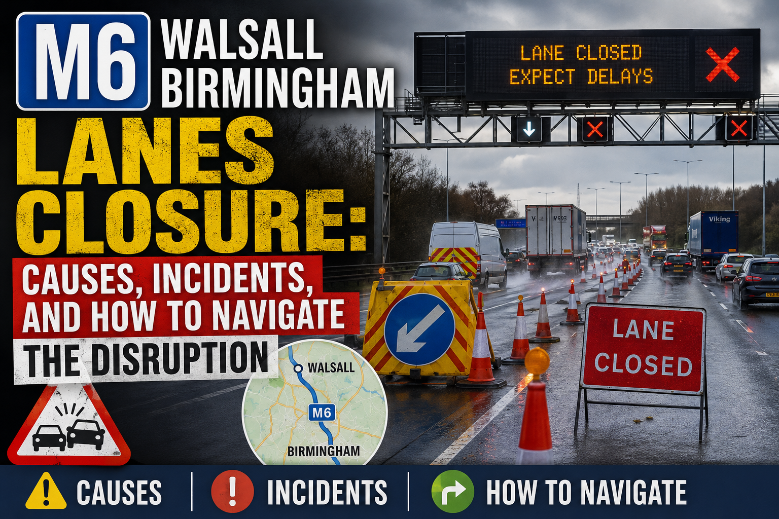 M6 Walsall Birmingham Lanes Closure: Causes, Incidents, and How to Navigate the Disruption