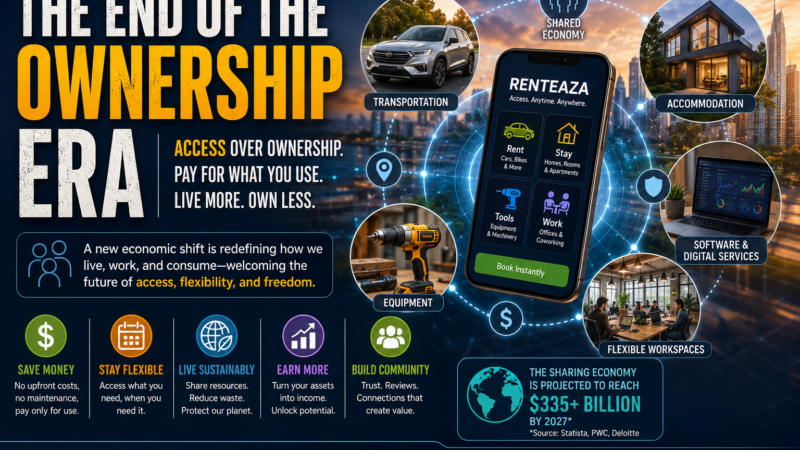 What Is Renteaza? Meaning, Benefits, Uses, Future & Sharing Economy Explained (2026)