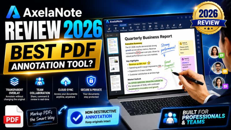 AxelaNote Review 2026: The Best PDF Annotation Tool for Professionals and Teams